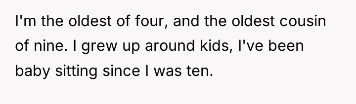 I'm the oldest of four, and the oldest cousin of...