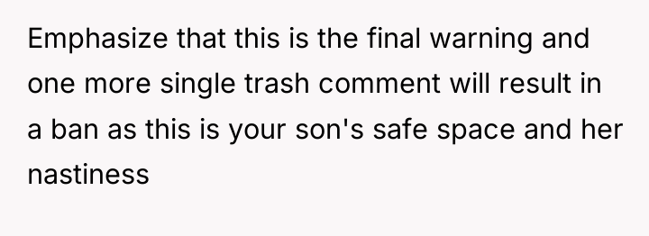 Emphasize that this is the final warning and one more...