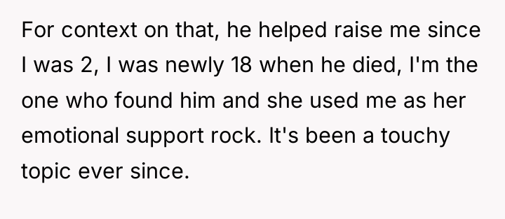 For context on that, he helped raise me since I...