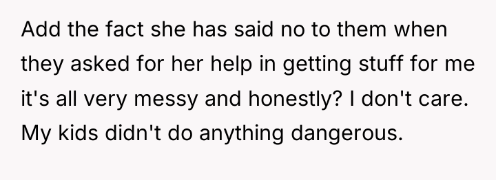 Add the fact she has said no to them when...