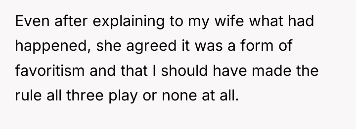 Even after explaining to my wife what had happened, she...
