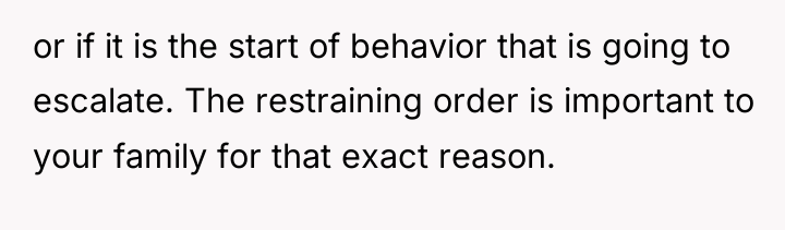 or if it is the start of behavior that is...