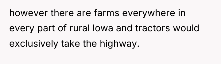 however there are farms everywhere in every part of rural...