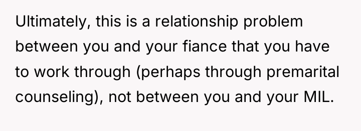 Ultimately, this is a relationship problem between you and your...