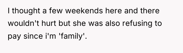 I thought a few weekends here and there wouldn't hurt...