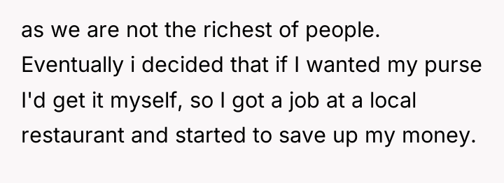 as we are not the richest of people. Eventually i...