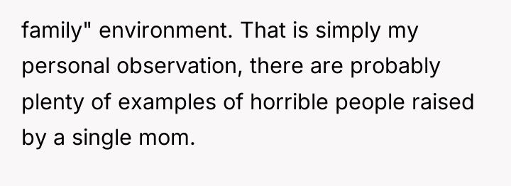 family" environment. That is simply my personal observation, there are...
