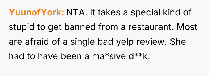 YuunofYork NTA. It takes a special kind of stupid to...