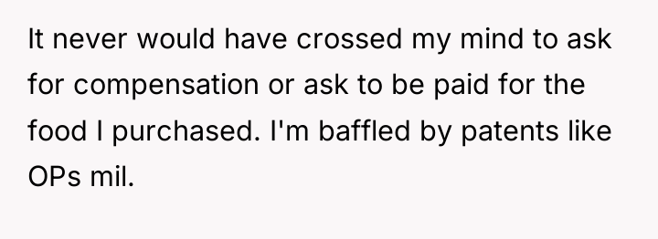 It never would have crossed my mind to ask for...