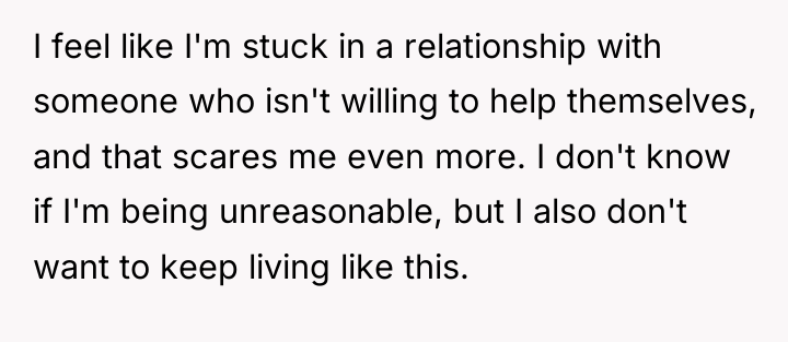 I feel like I'm stuck in a relationship with someone...