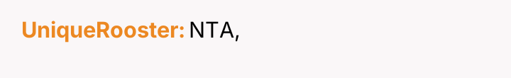 UniqueRooster NTA,