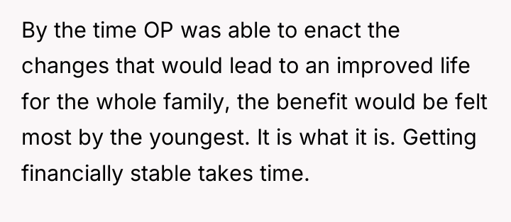 By the time OP was able to enact the changes...