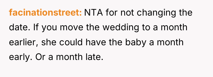 facinationstreet NTA for not changing the date. If you move...