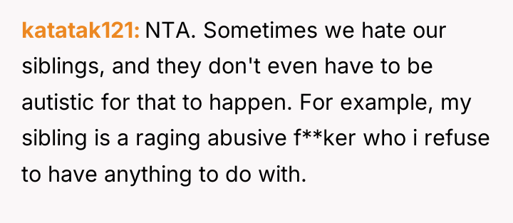 katatak121 NTA. Sometimes we hate our siblings, and they don't...