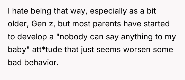 I hate being that way, especially as a bit older,...