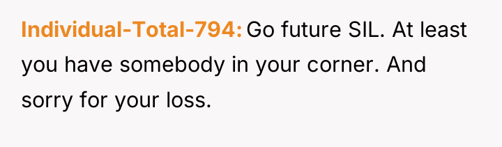 Individual-Total-794 Go future SIL. At least you have somebody in...