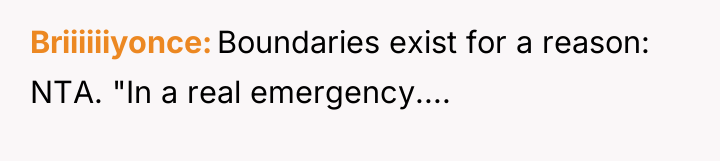 Briiiiiiyonce Boundaries exist for a reason: NTA. "In a real...