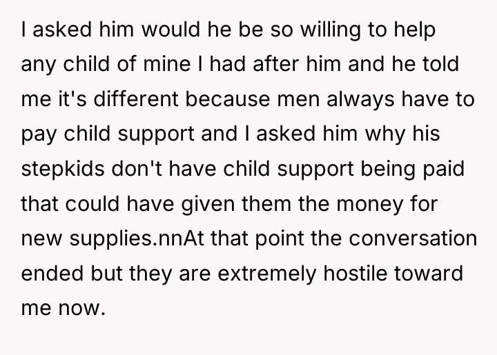 I asked him would he be so willing to help...