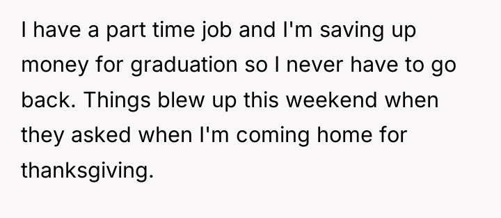 I have a part time job and I'm saving up...