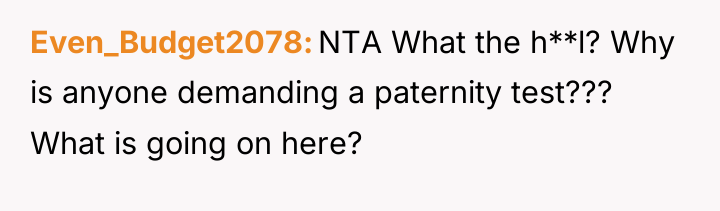 Even_Budget2078 NTA What the h**l? Why is anyone demanding a...
