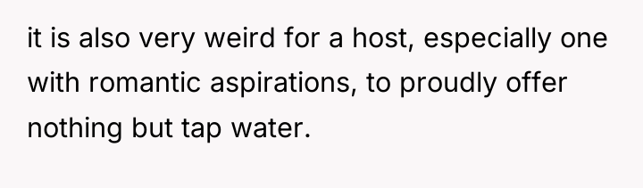 it is also very weird for a host, especially one...