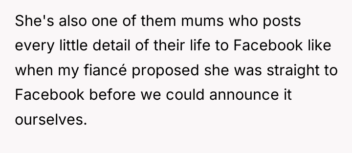 She's also one of them mums who posts every little...