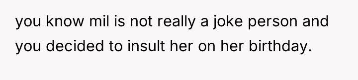 you know mil is not really a joke person and...
