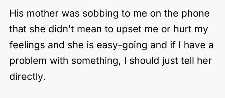 His mother was sobbing to me on the phone that...