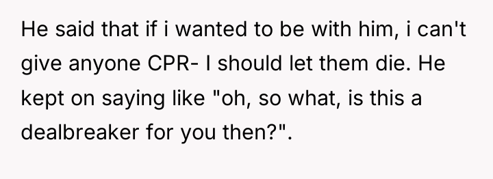 He said that if i wanted to be with him,...