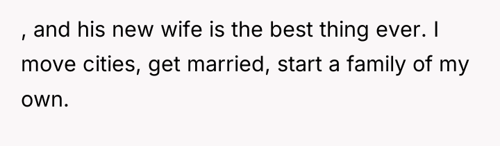 , and his new wife is the best thing ever....