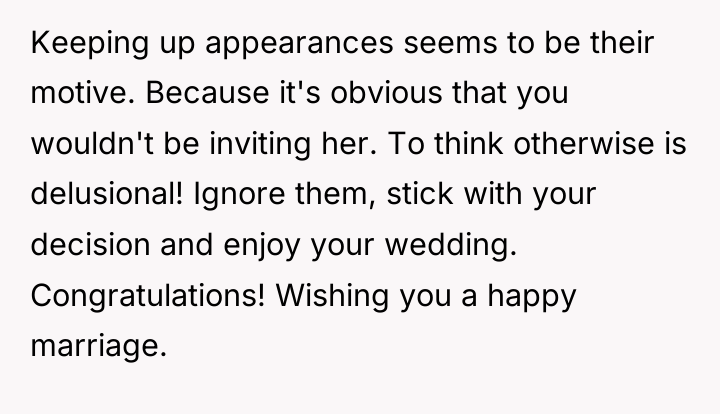 Keeping up appearances seems to be their motive. Because it's...