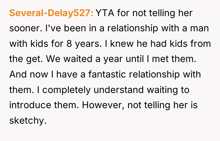 Several-Delay527 YTA for not telling her sooner. I've been in...