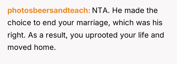 photosbeersandteach NTA. He made the choice to end your marriage,...