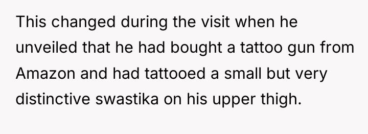 This changed during the visit when he unveiled that he...