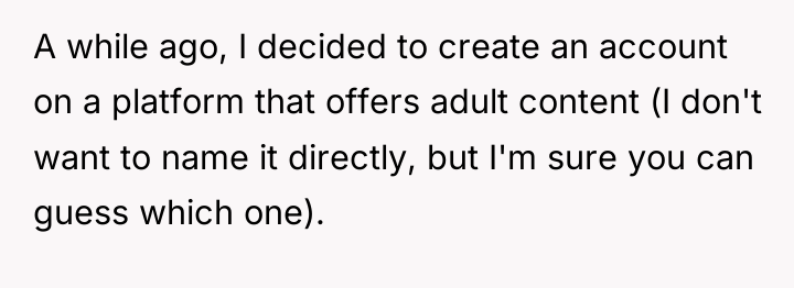 A while ago, I decided to create an account on...