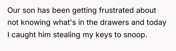Our son has been getting frustrated about not knowing what's...