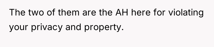 The two of them are the AH here for violating...