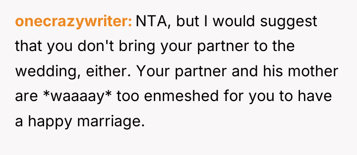 onecrazywriter NTA, but I would suggest that you don't bring...