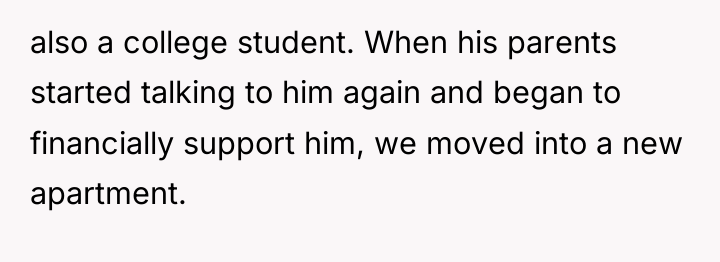 also a college student. When his parents started talking to...