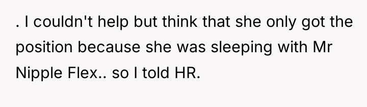 . I couldn't help but think that she only got...