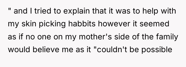 " and I tried to explain that it was to...