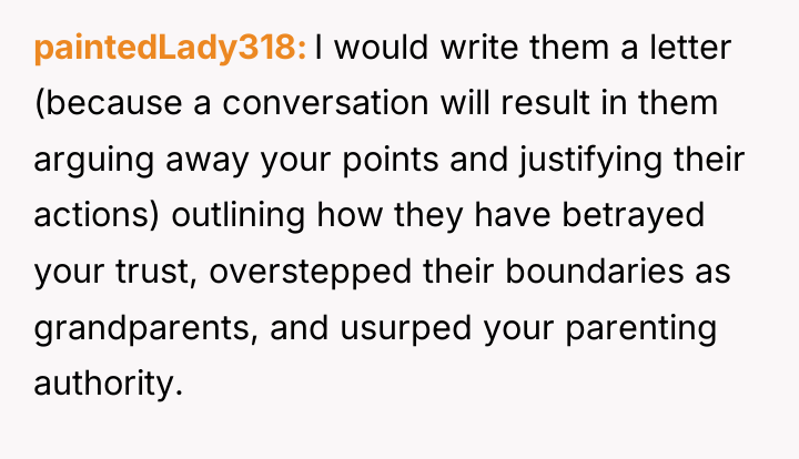 paintedLady318 I would write them a letter (because a conversation...
