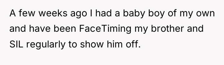 A few weeks ago I had a baby boy of...