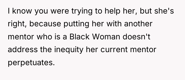 I know you were trying to help her, but she's...