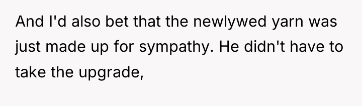 And I'd also bet that the newlywed yarn was just...