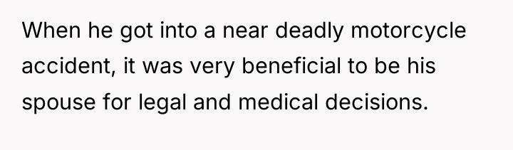 When he got into a near deadly motorcycle accident, it...