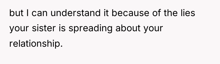 but I can understand it because of the lies your...