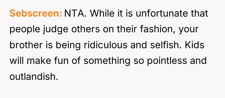 Sebscreen NTA. While it is unfortunate that people judge others...