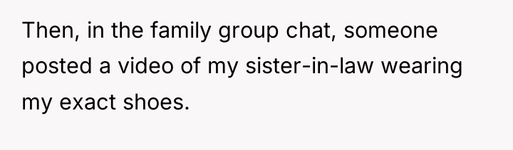 Then, in the family group chat, someone posted a video...