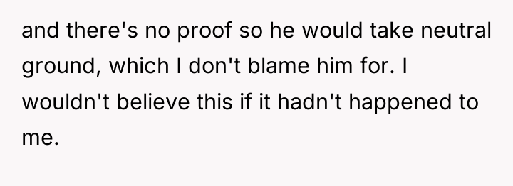 and there's no proof so he would take neutral ground,...